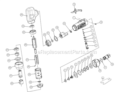 Part Location Diagram of 2050547933 Chicago Pneumatic Rear Plate Assembly